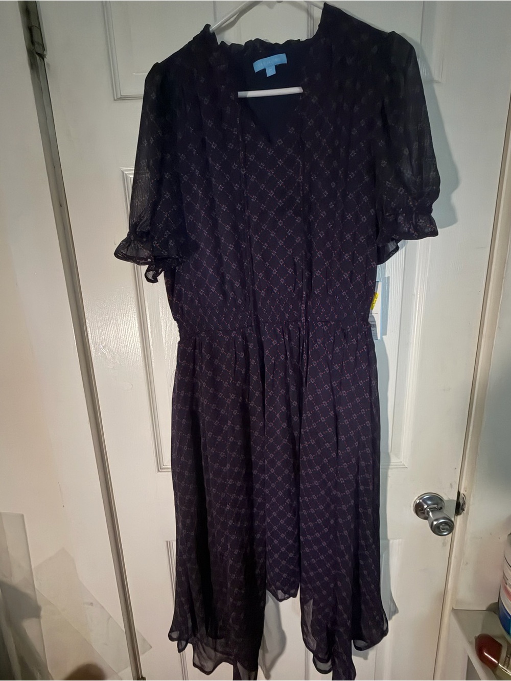 (NWT) Draper James Bandana Navy/Multi Dress Size M